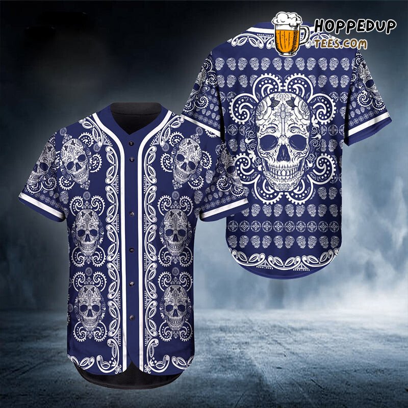 Naval Skull Head Navy 3D Printed Baseball Jersey Shirt Valiant