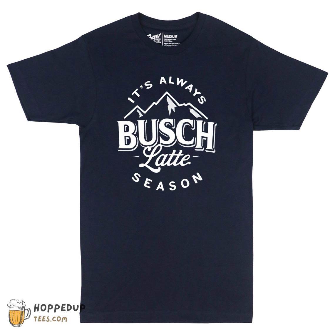 Navy Busch Latte That Says ＂It