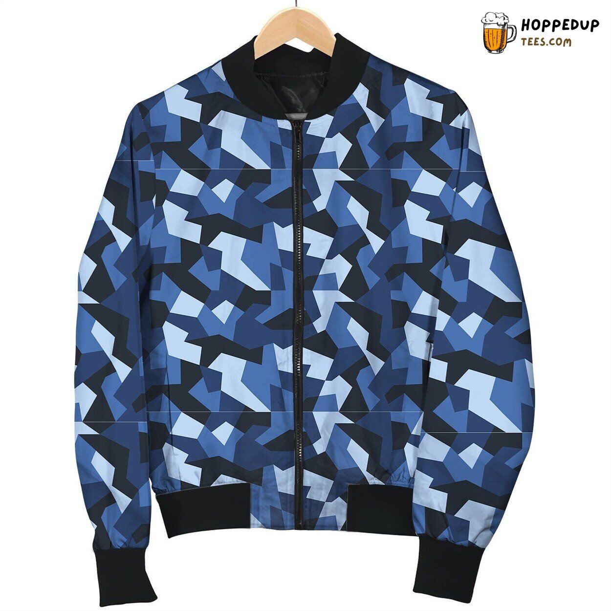 Navy Camouflage Winter Bomber Jacket Designer Quality Collection