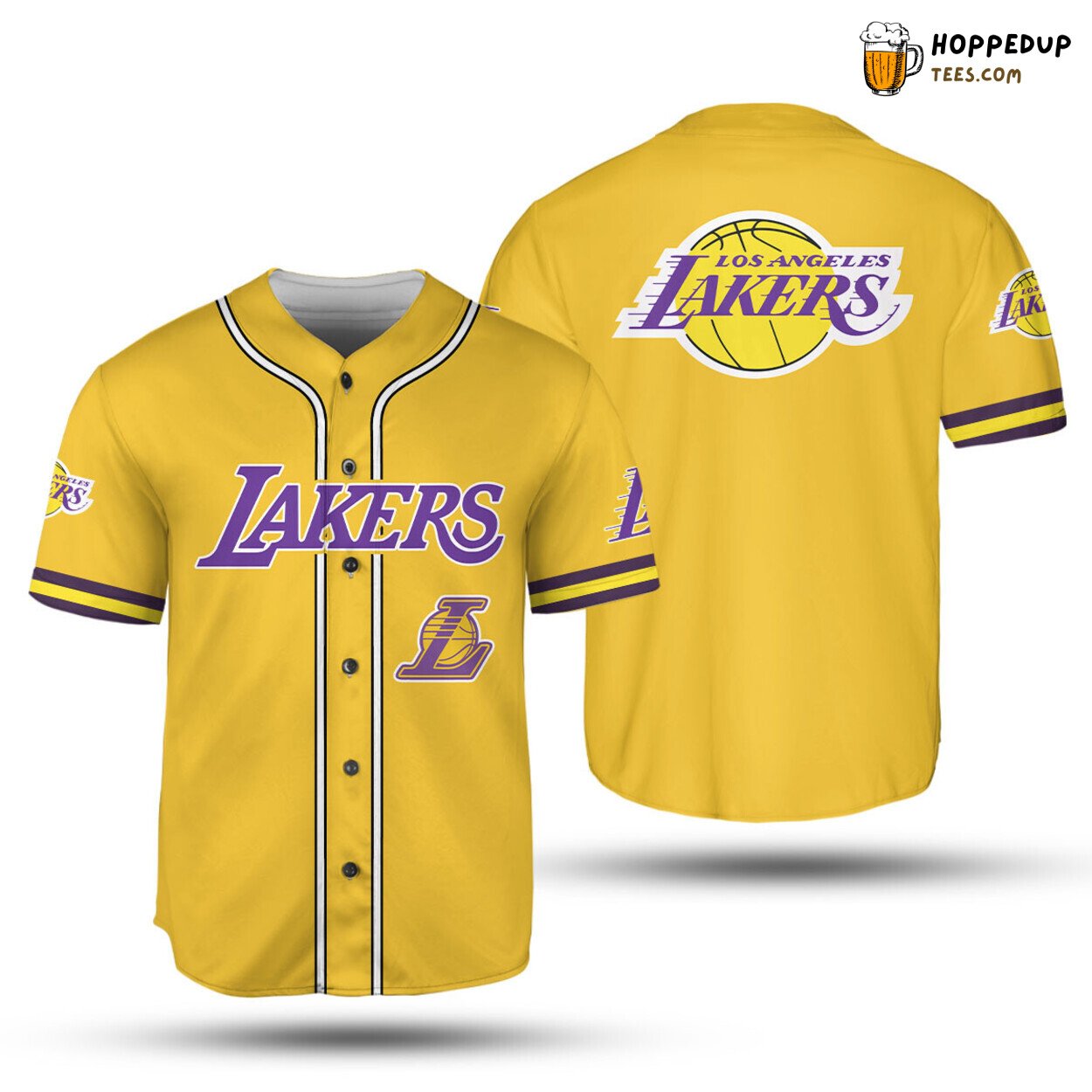 NBA Los Angeles Lakers Golden Edition Baseball Jersey Unisex Shirt
