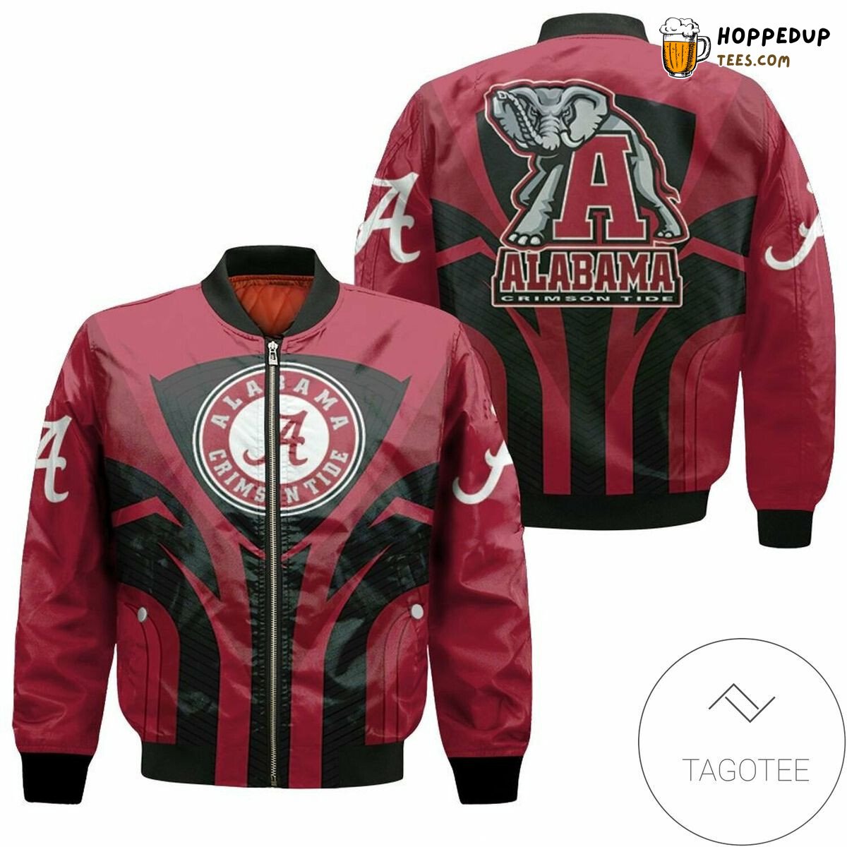 NCAA Alabama Crimson Tide Premium Bomber Jacket Authentic Look