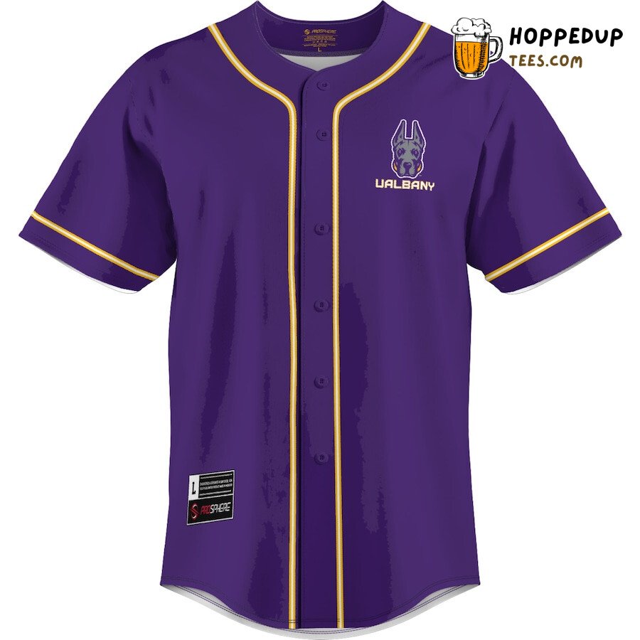 NCAA Albany Great Danes Purple Baseball Jersey Unisex Shirt