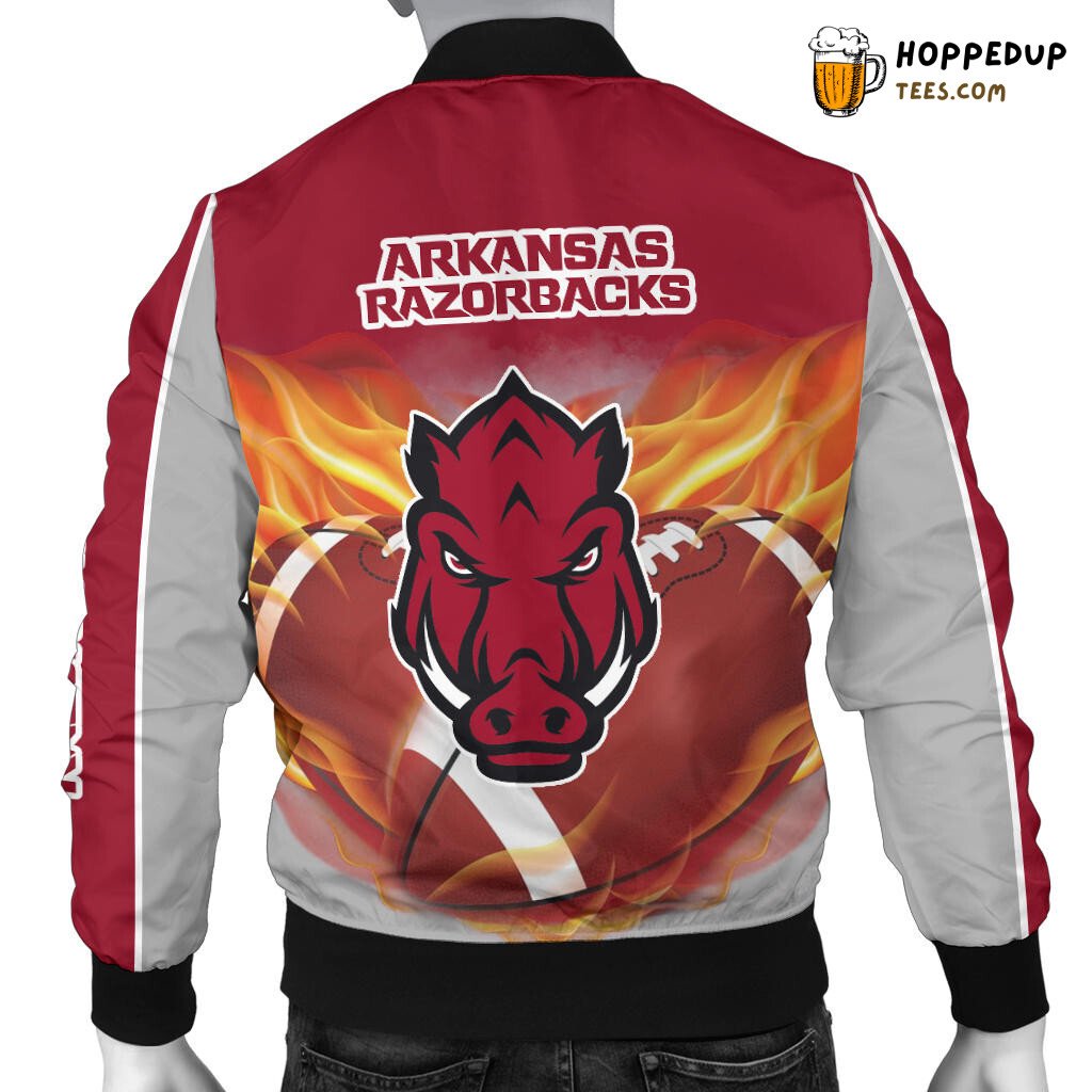 NCAA Arkansas Razorbacks Playing Game Bomber Jacket