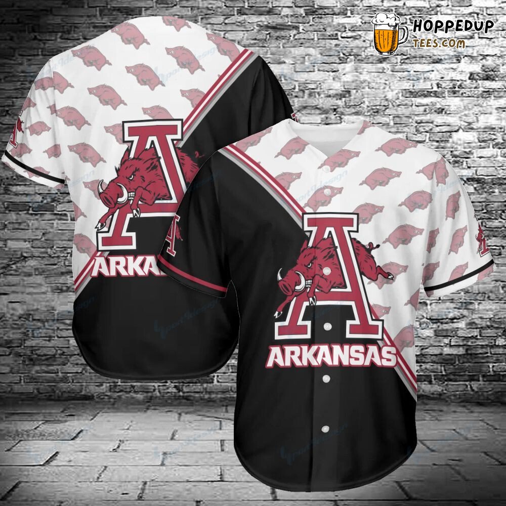 NCAA Arkansas Razorbacks Special Style Baseball Jersey Unisex Shirt