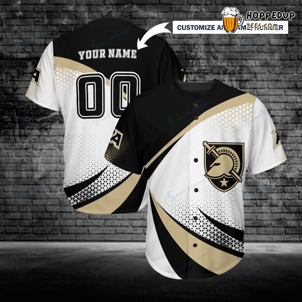 NCAA Army Black Knights Custom Name Number White Baseball Jersey Unisex Shirt