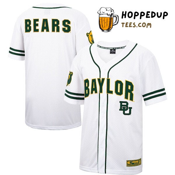 NCAA Baylor Bears White Baseball Jersey Unisex Shirt