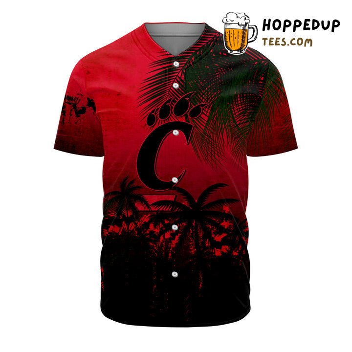 NCAA Cincinnati Bearcats Coconut Tree Baseball Jersey Unisex Shirt NCAA Cincinnati Bearcats Coconut Tree Baseball Jersey Unisex Shirt