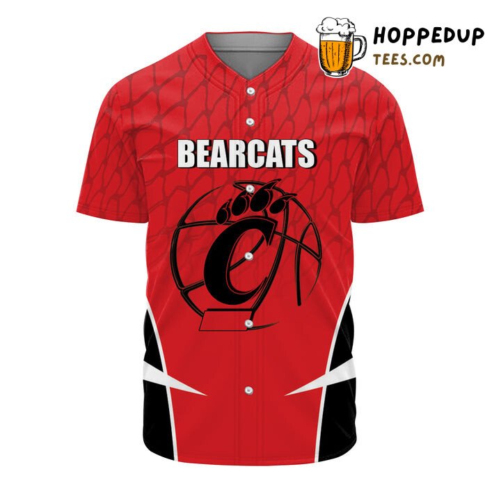NCAA Cincinnati Bearcats Custom Text Number Red Black Baseball Jersey Unisex Shirt NCAA Cincinnati Bearcats Custom Text Number Red Black Baseball Jersey Unisex Shirt