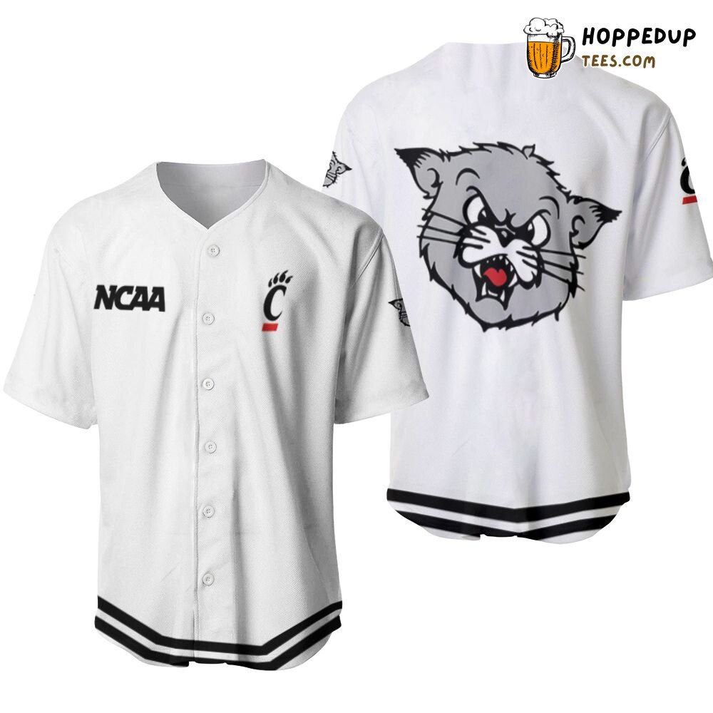 NCAA Cincinnati Bearcats White Baseball Jersey Unisex Shirt