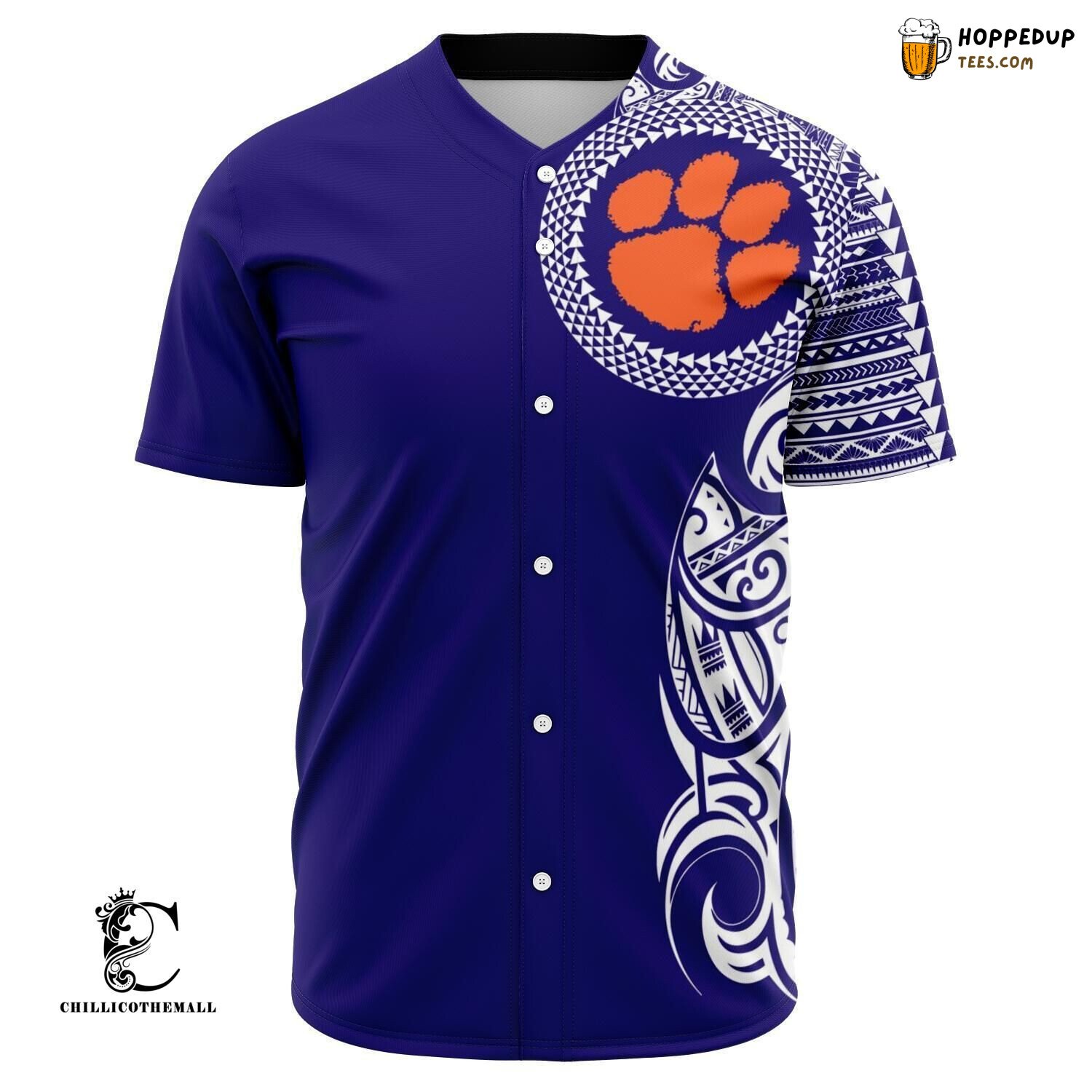 NCAA Clemson Tigers Blue Baseball Jersey Unisex Shirt