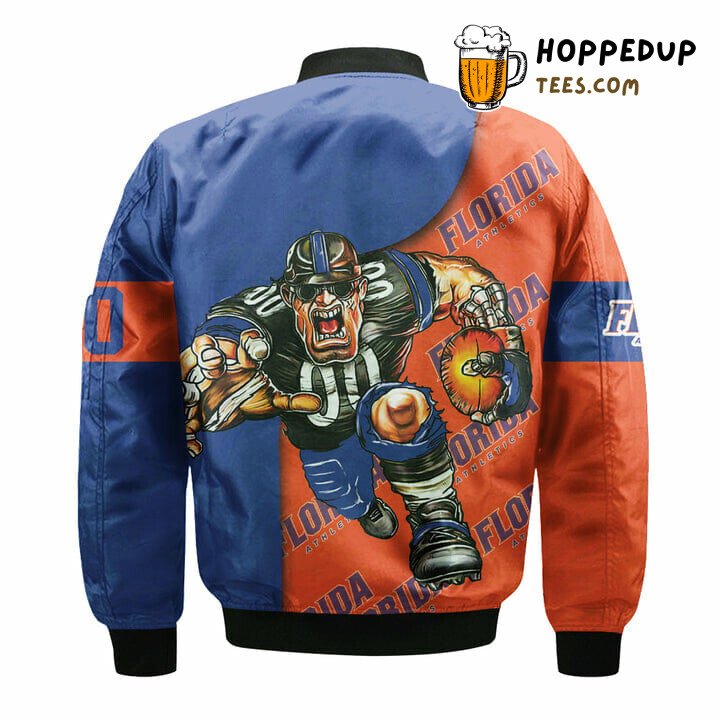 NCAA Florida Gators Orange Blue Mascot Bomber Jacket