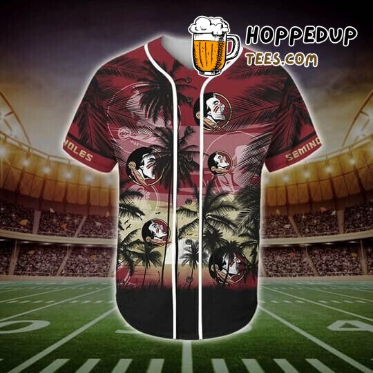 NCAA Florida State Seminoles Coconut Tree Baseball Jersey Unisex Shirt