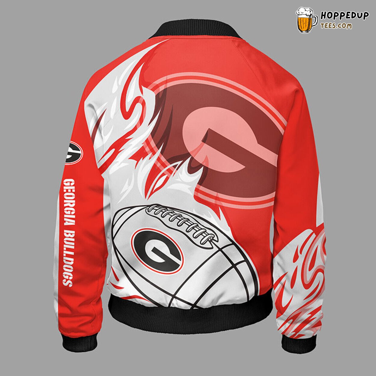 NCAA Georgia Bulldogs Classic Orange Premium Bomber Jacket Design