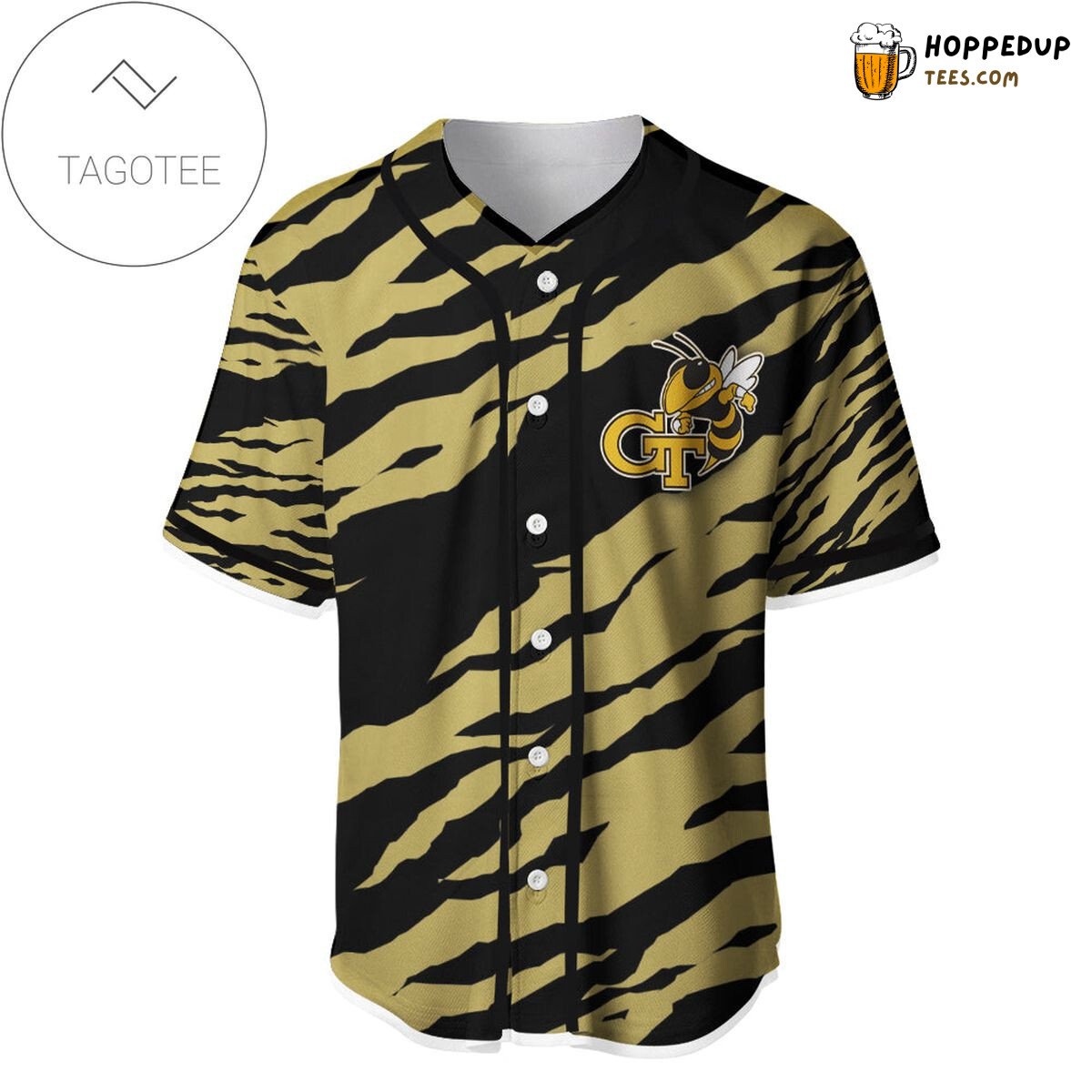 NCAA Georgia Tech Yellow Jackets Sport Style Keep Go On Baseball Jersey Unisex Shirt