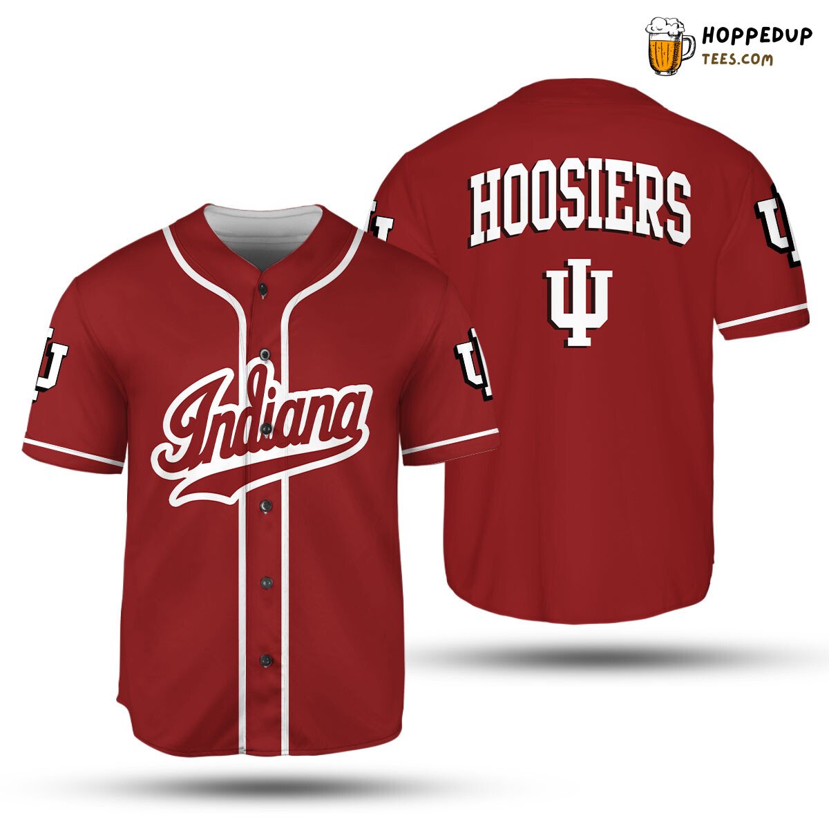 NCAA Indiana Hoosiers Crimson Baseball Jersey Unisex Shirt