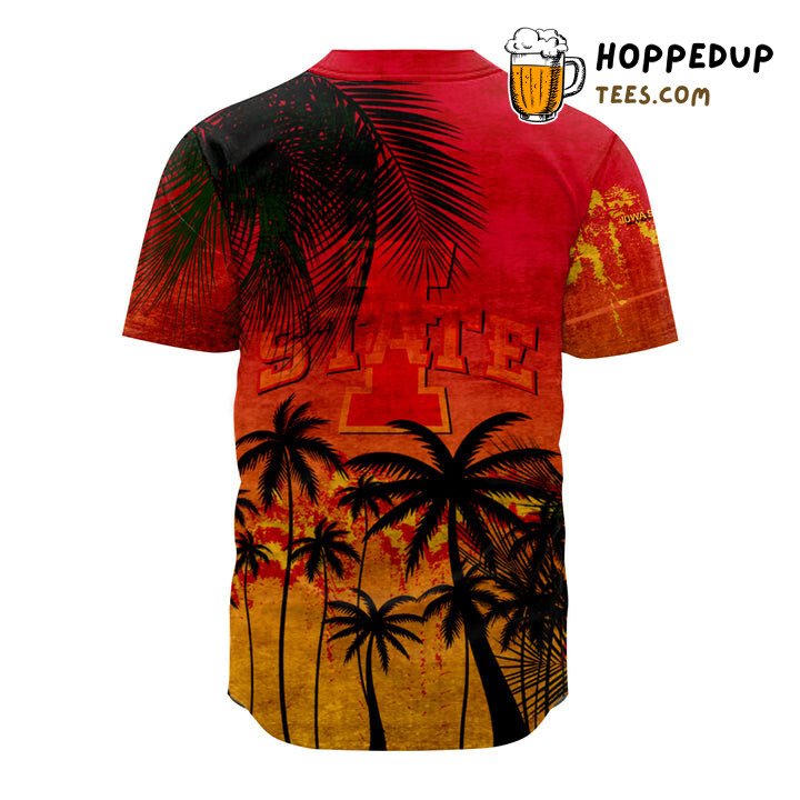NCAA Iowa State Cyclones Coconut Tree Baseball Jersey Unisex Shirt