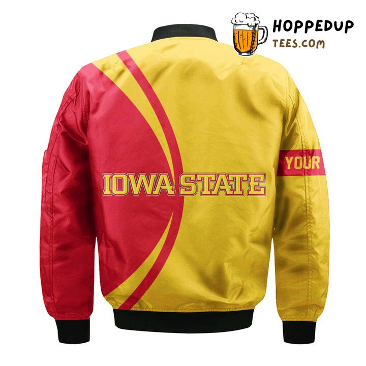 NCAA Iowa State Cyclones Custom Text Champions Bomber Jacket