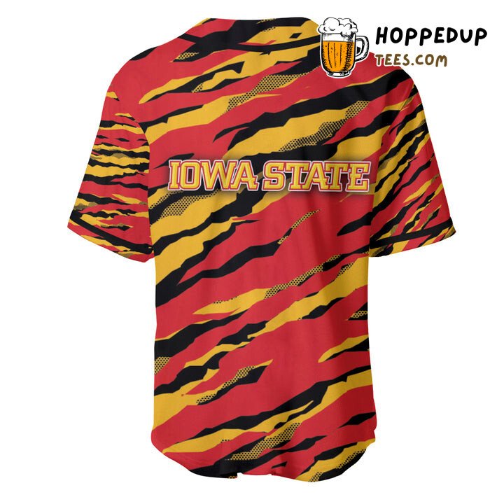 NCAA Iowa State Cyclones Orange Gold Baseball Jersey Unisex Shirt