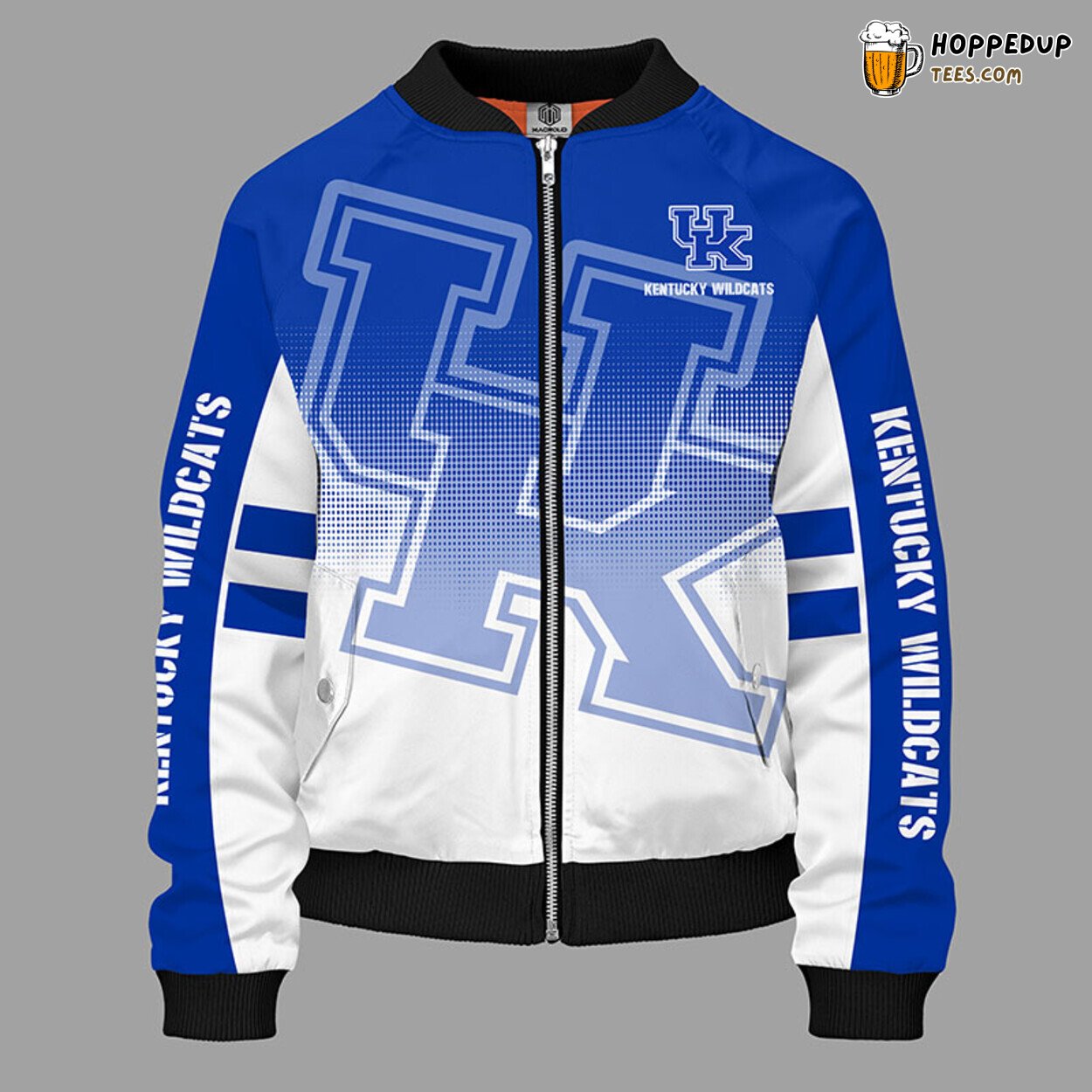 NCAA Kentucky Wildcats Unisex Blue Premium Bomber Jacket Design