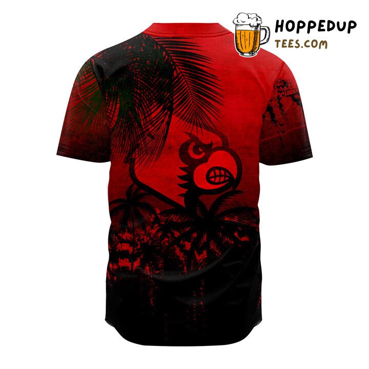 NCAA Louisville Cardinals Coconut Tree Baseball Jersey Unisex Shirt