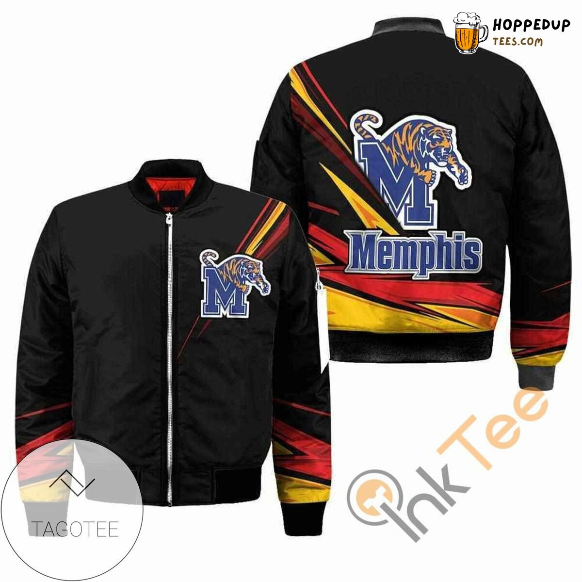 NCAA Memphis Tigers Black Edition Christmas For Fans Bomber Jacket