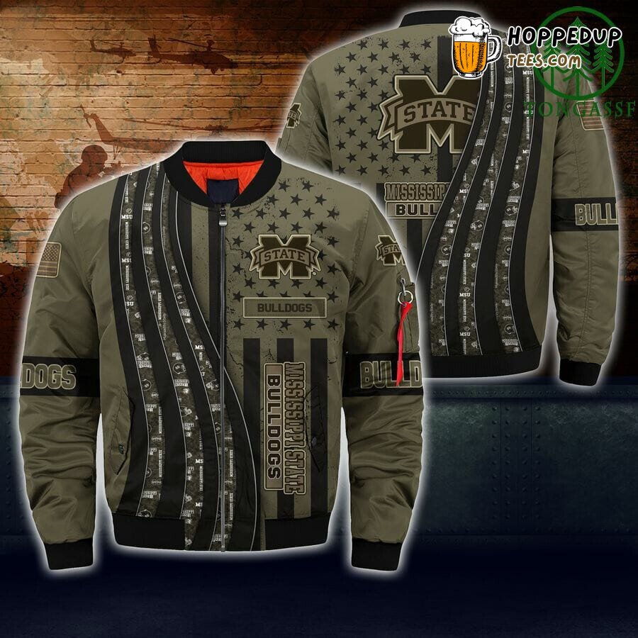 NCAA Mississippi State Bulldogs Camo Bomber Jacket