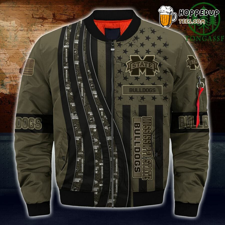NCAA Mississippi State Bulldogs Camo Bomber Jacket
