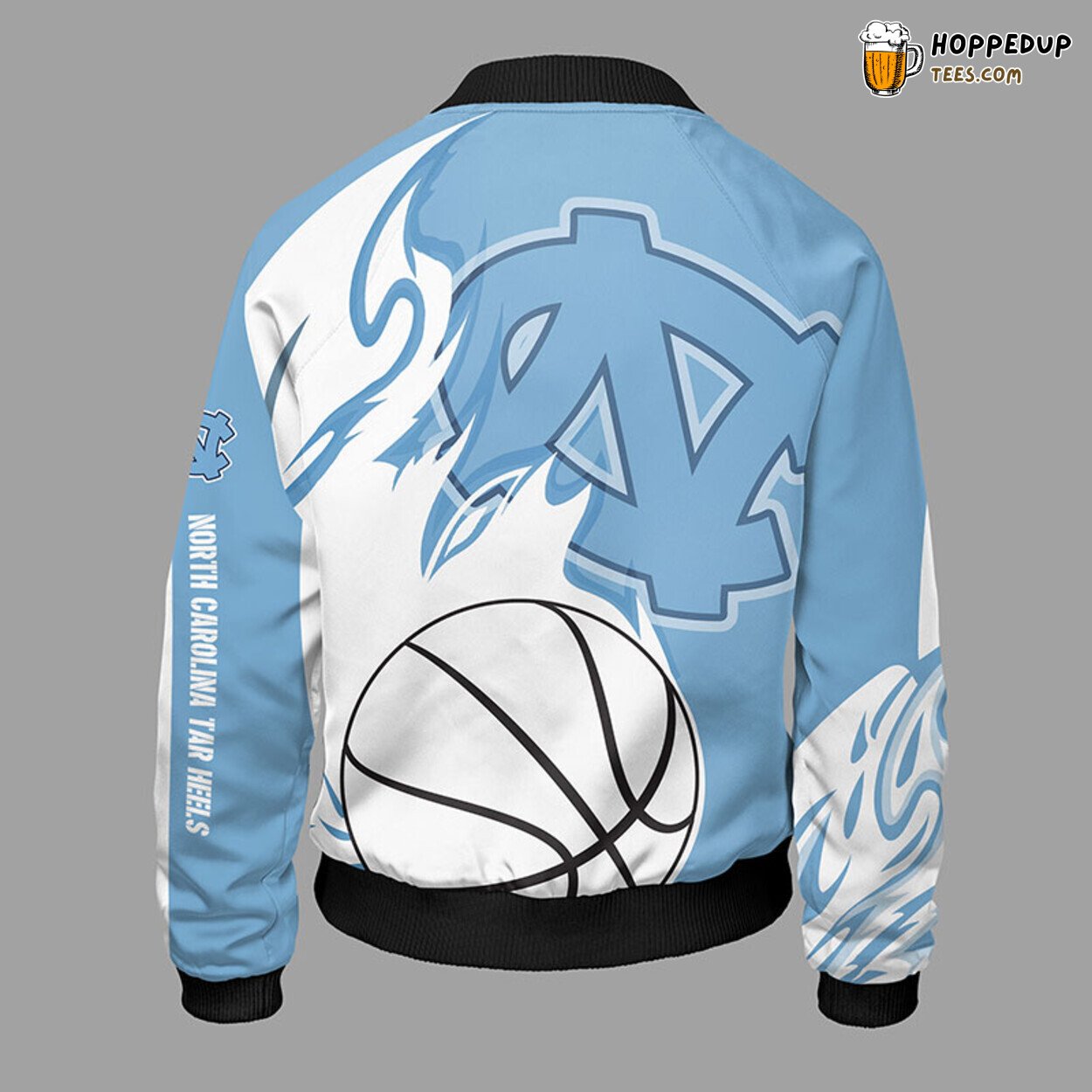 NCAA North Carolina Tar Heels Classic Blue Bomber Jacket Design