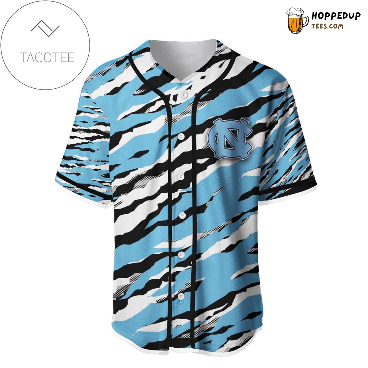 NCAA North Carolina Tar Heels Sport Style Baseball Jersey Unisex Shirt