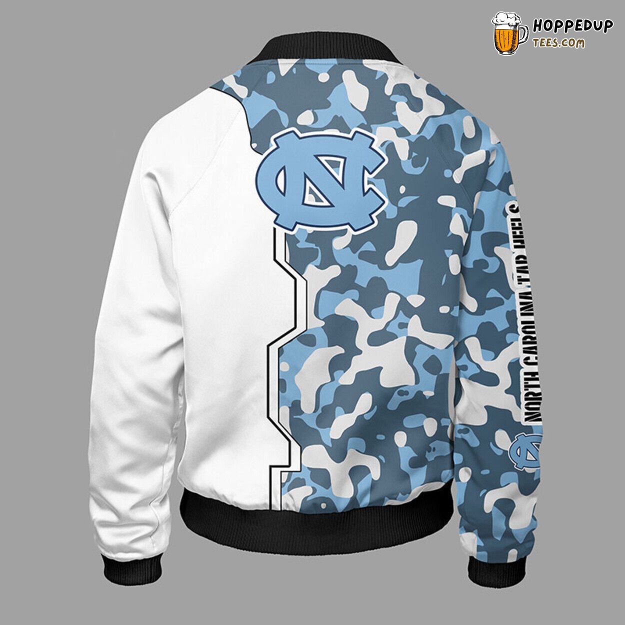 NCAA North Carolina Tar Heels Unique Camouflage Blue Bomber Design