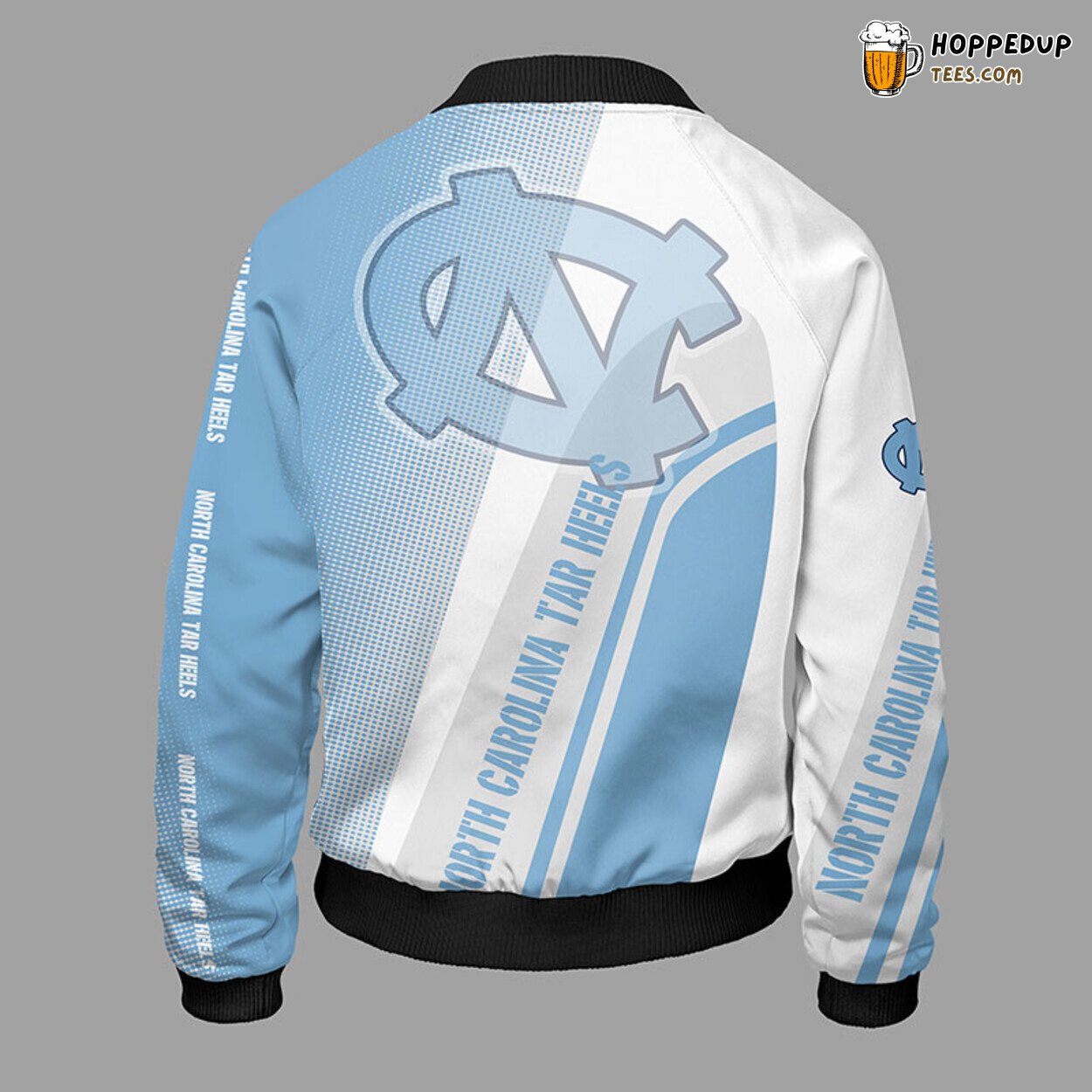 NCAA North Carolina Tar Heels Unisex Blue Bomber Jacket Design