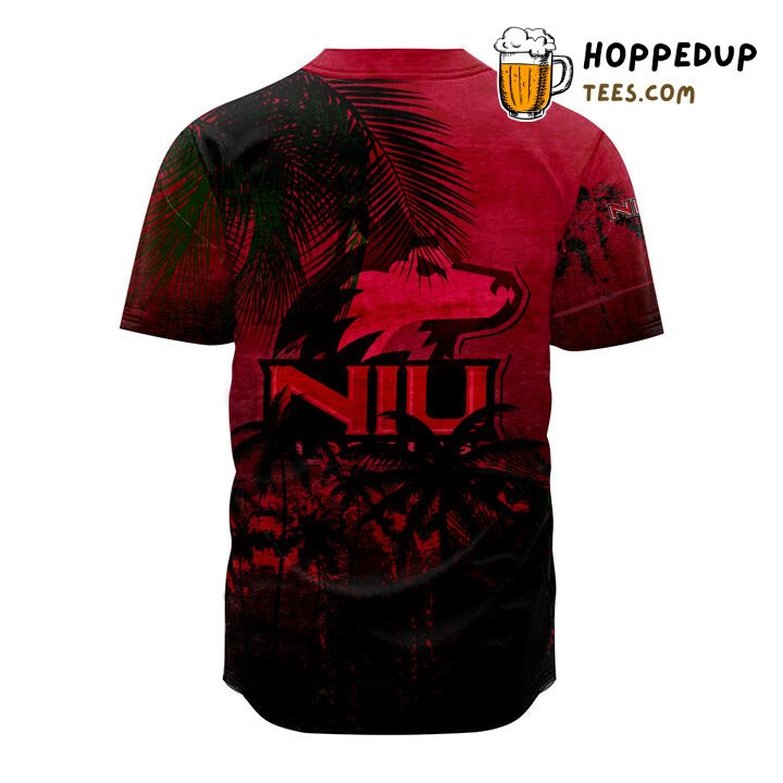 NCAA Northern Illinois Huskies Coconut Tree Baseball Jersey Unisex Shirt