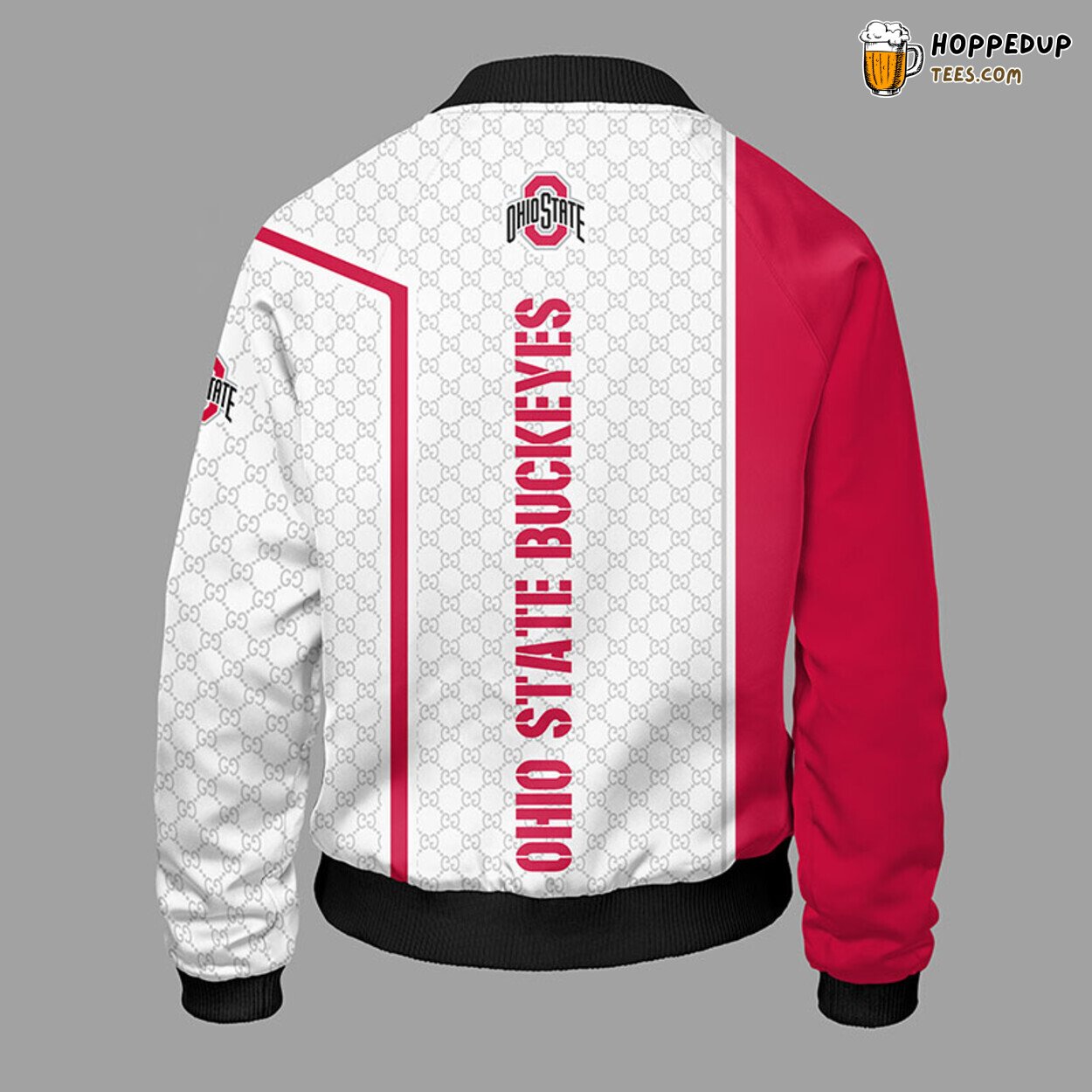 NCAA Ohio State Buckeyes Classic Red Premium Bomber Jacket Design