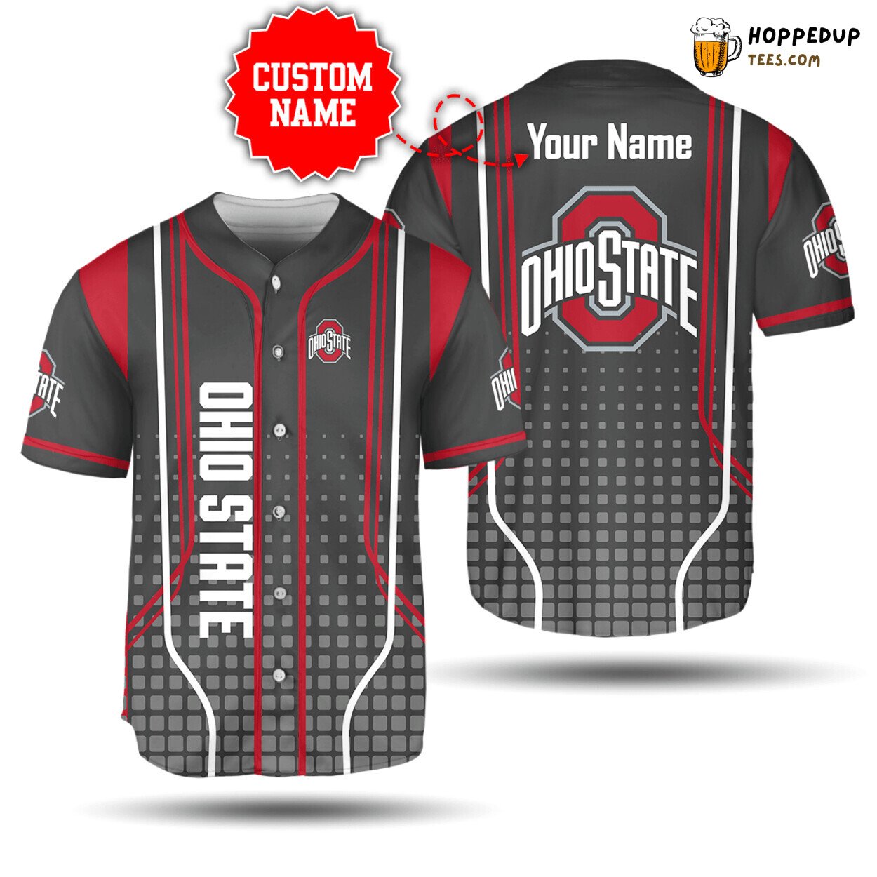 NCAA Ohio State Buckeyes Custom Name Limited Edition Baseball Jersey Unisex Shirt