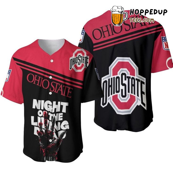 NCAA Ohio State Buckeyes Scarlet Black Baseball Jersey Unisex Shirt