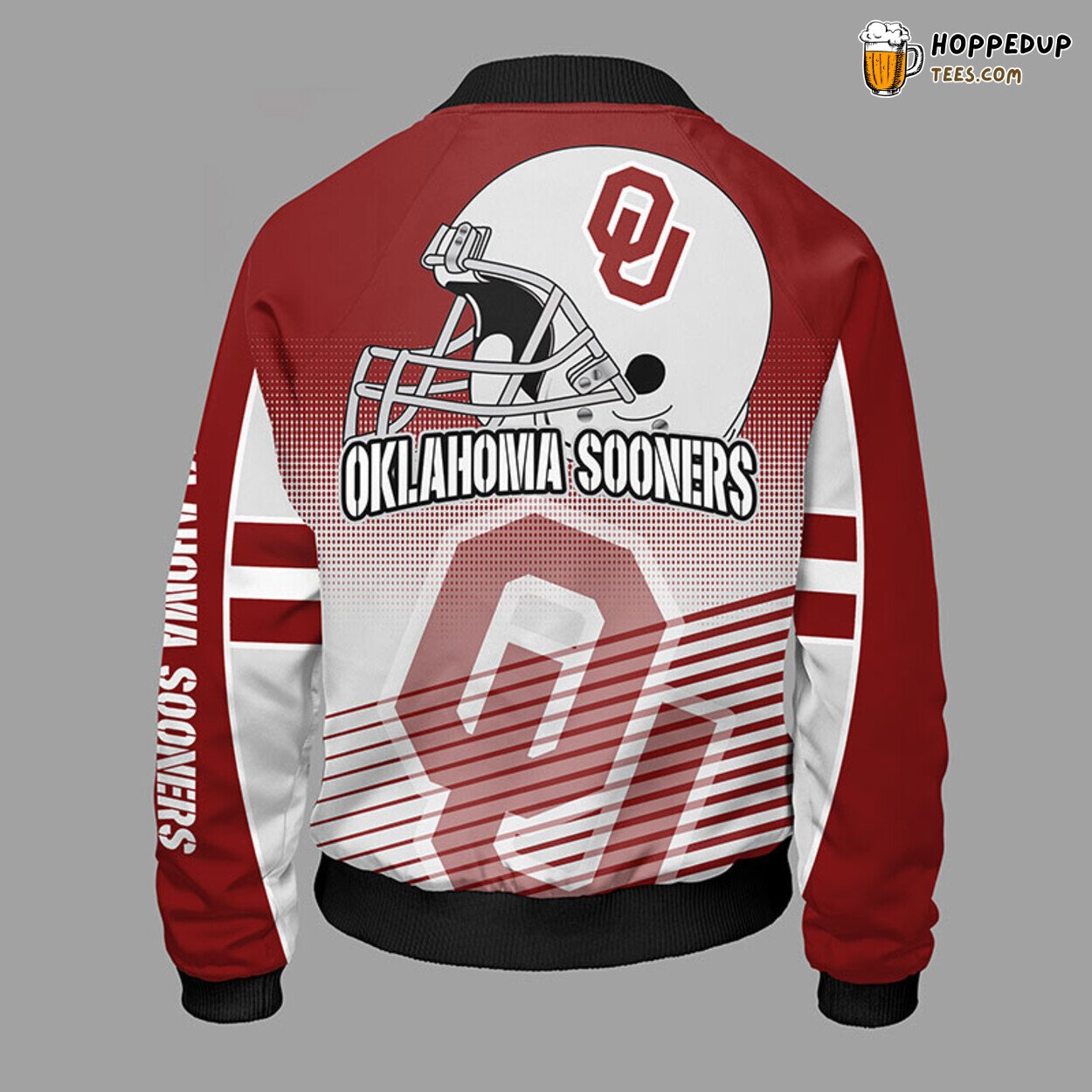 NCAA Oklahoma Sooners Classic Red Premium Bomber Jacket Design