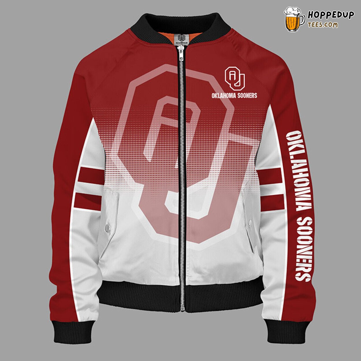NCAA Oklahoma Sooners Classic Red Premium Bomber Jacket Design