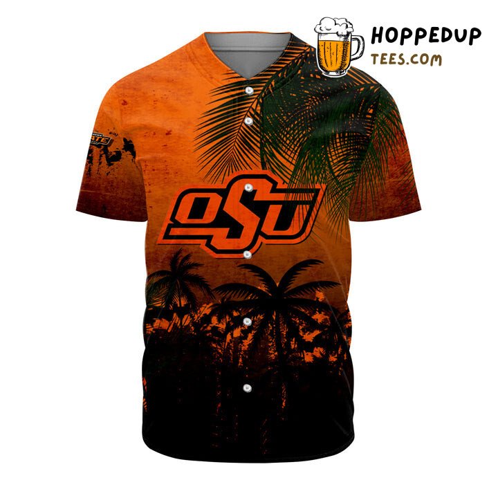 NCAA Oklahoma State Cowboys Coconut Tree Baseball Jersey Unisex Shirt NCAA Oklahoma State Cowboys Coconut Tree Baseball Jersey Unisex Shirt