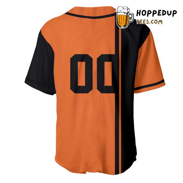 NCAA Oklahoma State Cowboys Custom Text Number Orange Black Baseball Jersey Unisex Shirt