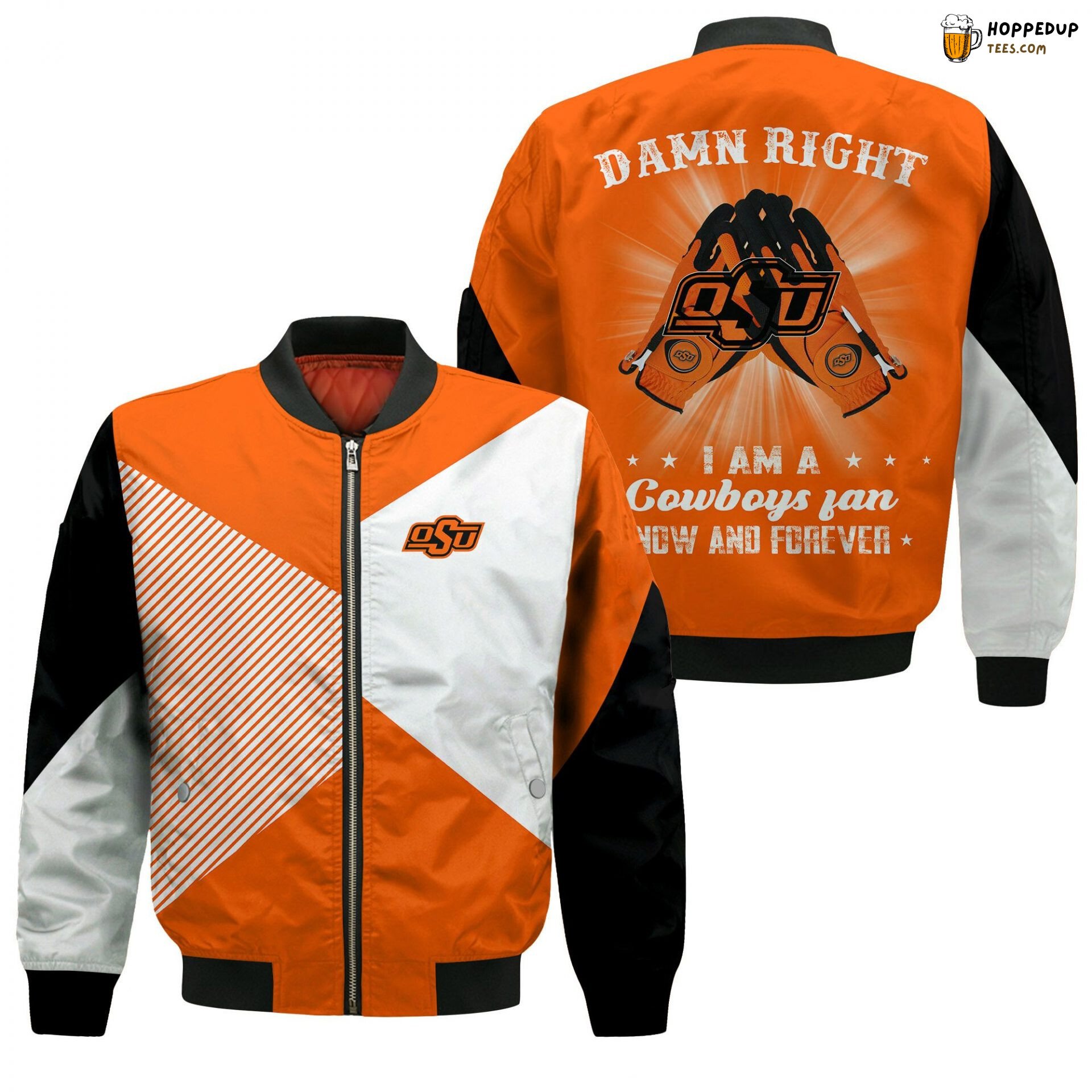 NCAA Oklahoma State Cowboys Fan Now And Forever Bomber Jacket