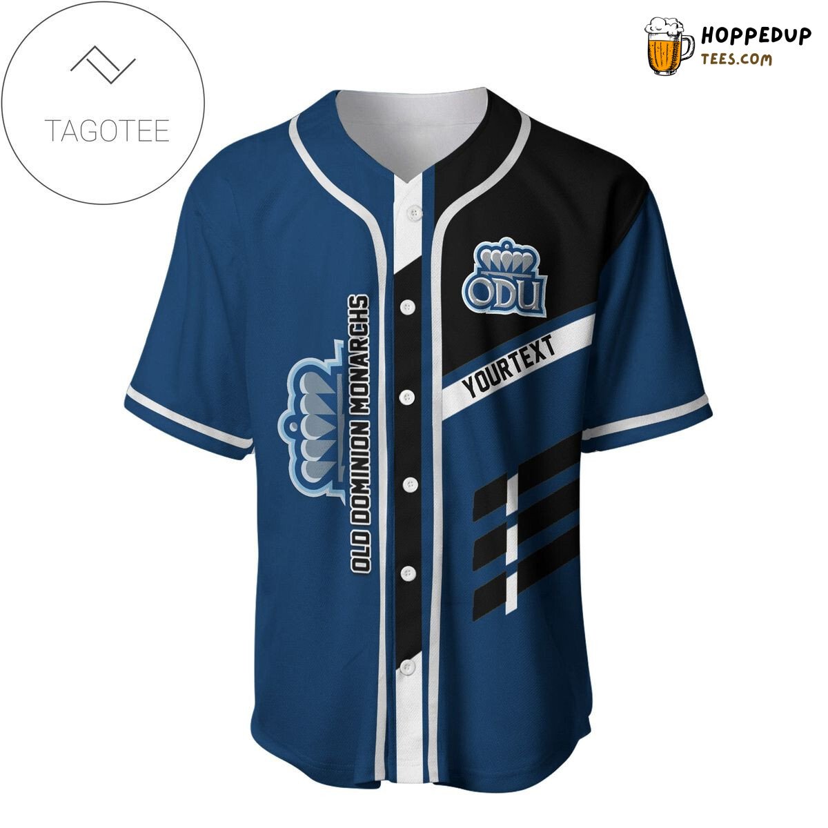 NCAA Old Dominion Monarchs Custom Text Baseball Jersey Unisex Shirt