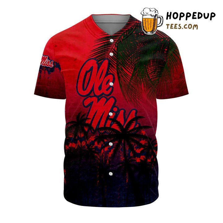 NCAA Ole Miss Rebels Coconut Tree Tropical Grunge Baseball Jersey Unisex Shirt NCAA Ole Miss Rebels Coconut Tree Tropical Grunge Baseball Jersey Unisex Shirt