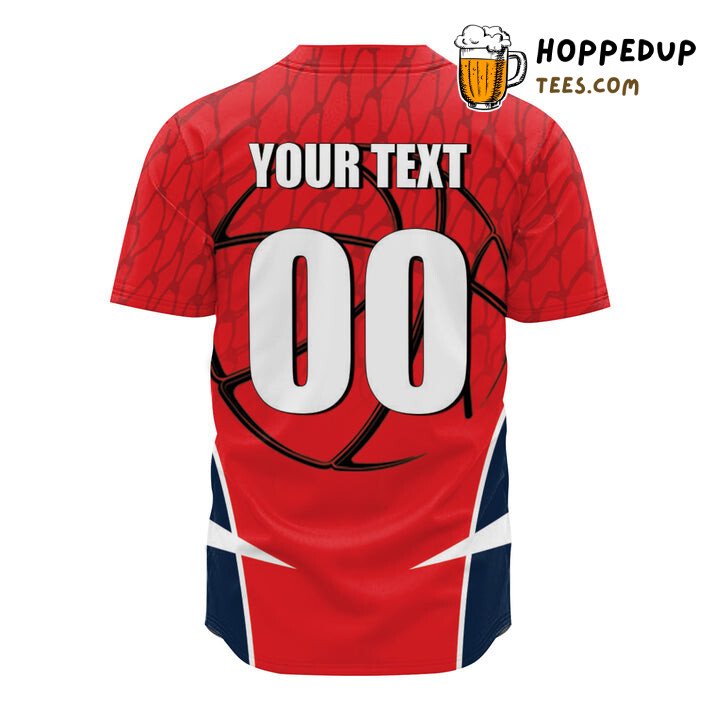 NCAA Ole Miss Rebels Red Blue Baseball Jersey Unisex Shirt