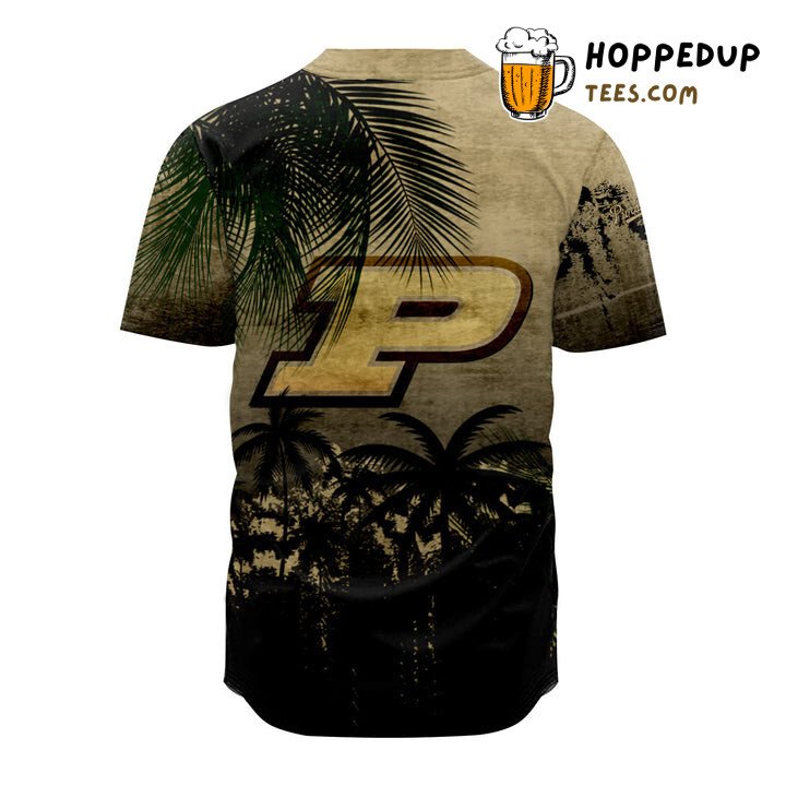NCAA Purdue Boilermakers Coconut Tree Tropical Baseball Jersey Unisex Shirt