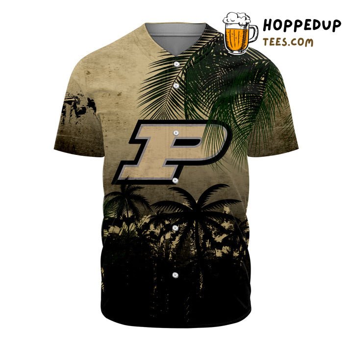 NCAA Purdue Boilermakers Coconut Tree Tropical Baseball Jersey Unisex Shirt NCAA Purdue Boilermakers Coconut Tree Tropical Baseball Jersey Unisex Shirt