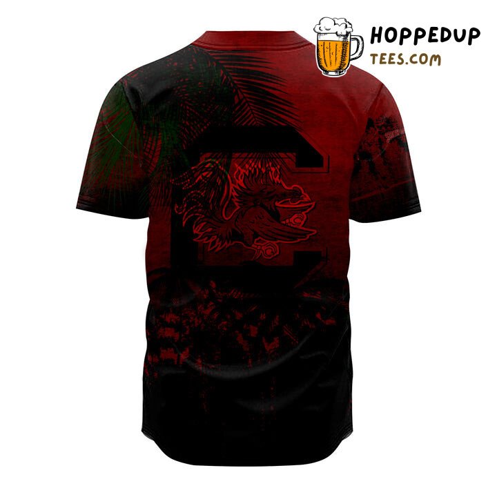 NCAA South Carolina Gamecocks Coconut Tree Baseball Jersey Unisex Shirt