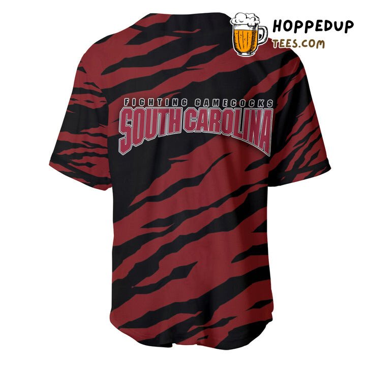 NCAA South Carolina Gamecocks Red Black Baseball Jersey Unisex Shirt