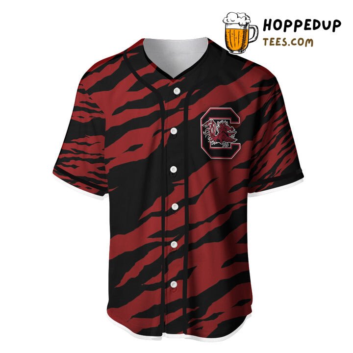 NCAA South Carolina Gamecocks Red Black Baseball Jersey Unisex Shirt NCAA South Carolina Gamecocks Red Black Baseball Jersey Unisex Shirt