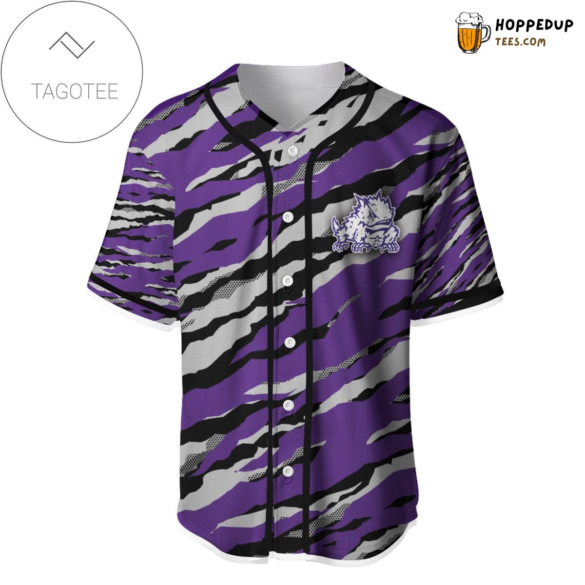 NCAA TCU Horned Frogs Sport Style Keep Go On Baseball Jersey Unisex Shirt