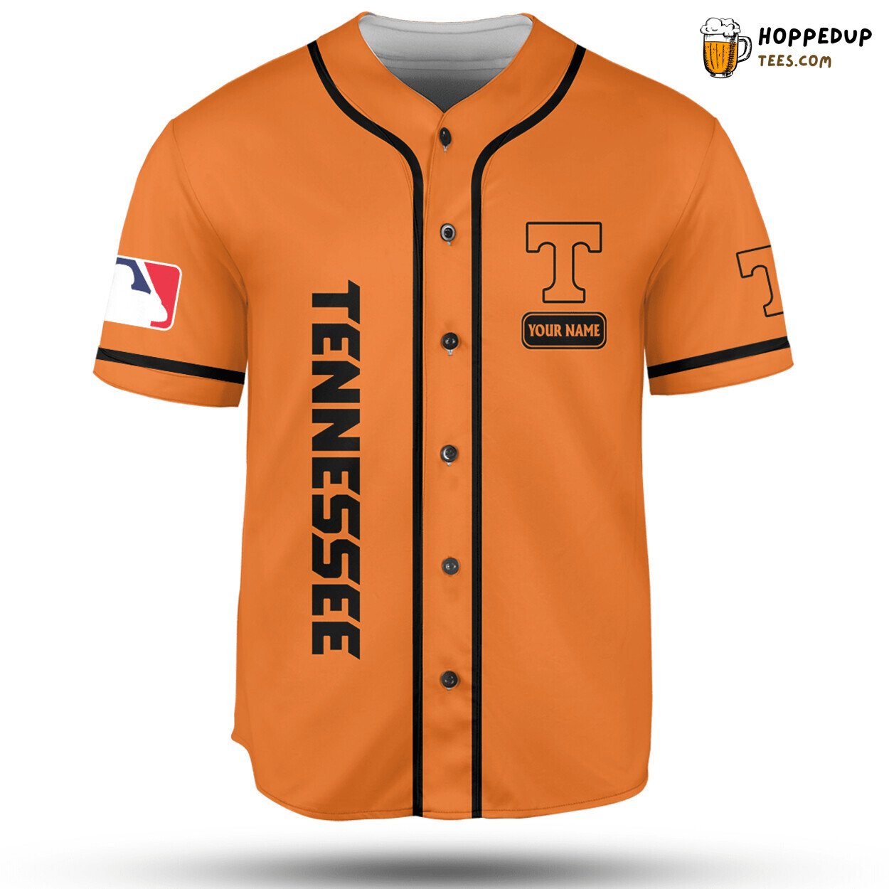 NCAA Tennessee Volunteers Custom Name Orange Baseball Jersey Unisex Shirt NCAA Tennessee Volunteers Custom Name Orange Baseball Jersey Unisex Shirt